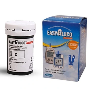 تصویر نوار قند خون EasyGluco ا EasyGluco Blood Glucose Strips EasyGluco Blood Glucose Strips