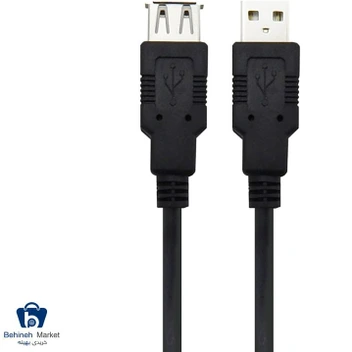 تصویر مشخصات، قیمت و خرید کابل افزایش طول 2.0 USB کی نت مدل K-UC504 طول 1.5متر 