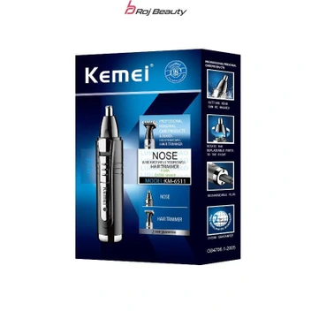 تصویر موزن گوش و بینی دوکاره کیمی مدل Kemei KM-6511 ا Kemei KM-6511 Nose & EAR Hair Trimmer Kemei KM-6511 Nose & EAR Hair Trimmer