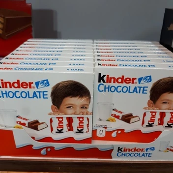 تصویر شکلات کیندر Kinder بسته 4 عددی وزن 50 گرم ا Kindr chocolate 50gram Kindr chocolate 50gram