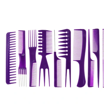 تصویر ست شانه مو سافاری کد 31282 بسته 10 عددی ا Safari hair comb set, code 31282, pack of 10 pieces Safari hair comb set, code 31282, pack of 10 pieces