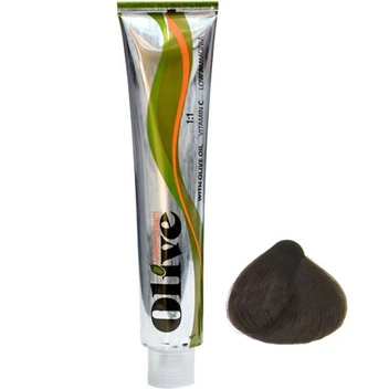 تصویر رنگ مو اُلیو Olive شماره 5 قهوه ایی روشن حجم 100 میل 