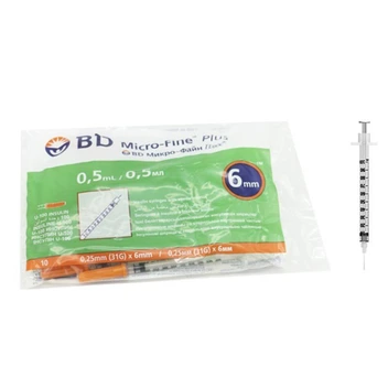 تصویر سرنگ انسولین بی دی ( BD insulin syringe) 