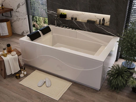 تصویر وان حمام و جکوزی ارکا مدل A-JA014 سایز 180*120*65 