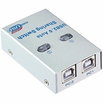 تصویر دیتا سوییچ اتوماتیک 2 به 1 USB ا USB Printer Auto Data Switch 2 port USB Printer Auto Data Switch 2 port