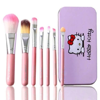 تصویر براش هلو کیتی 7 عددی ا Hello Kitty brush set  Hello Kitty brush set