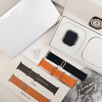 تصویر ساعت هوشمند مدل اولترا لوگو اپل سری 8 