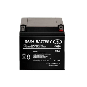 تصویر باتری 12 ولت 18 آمپر صبا باتری مدل 12V-18Ah سلد اسید ا RECHARGEABLE SEALED BATTERY RECHARGEABLE SEALED BATTERY