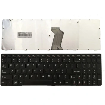 تصویر کیبرد لپ تاپ لنوو IdeaPad G50-70 مشکی-بدون بک لایت-با فریم ا Keyboard Laptop Lenovo IdeaPad G50-70 with BLACK Keyboard Laptop Lenovo IdeaPad G50-70 with BLACK