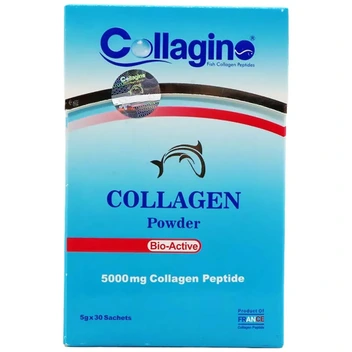 تصویر پودر کلاژن کلاژینو 30 ساشه ( آبی ) ا Collagino Collagen Powder 30 Sachet Collagino Collagen Powder 30 Sachet